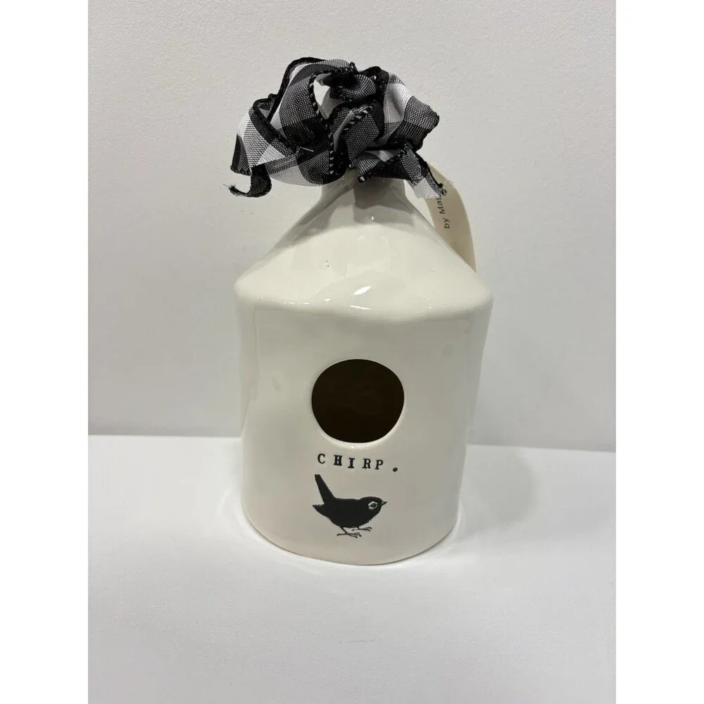 Rae Dunn CHIRP Round Birdhouse  Artisan Collection By Magenta  New